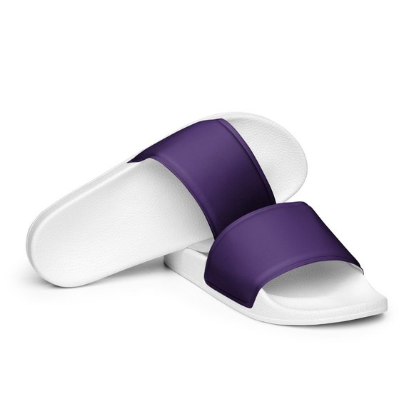 Plain Purple Slide Sandals (Customizable) - Picture 2 of 2